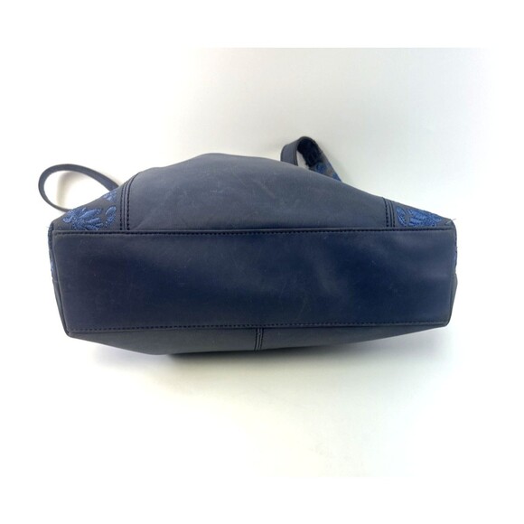 The Sak Huntley Leather Hobo Bag Purse Lake Wildflower Embroidery Blue Soft - Picture 8 of 15